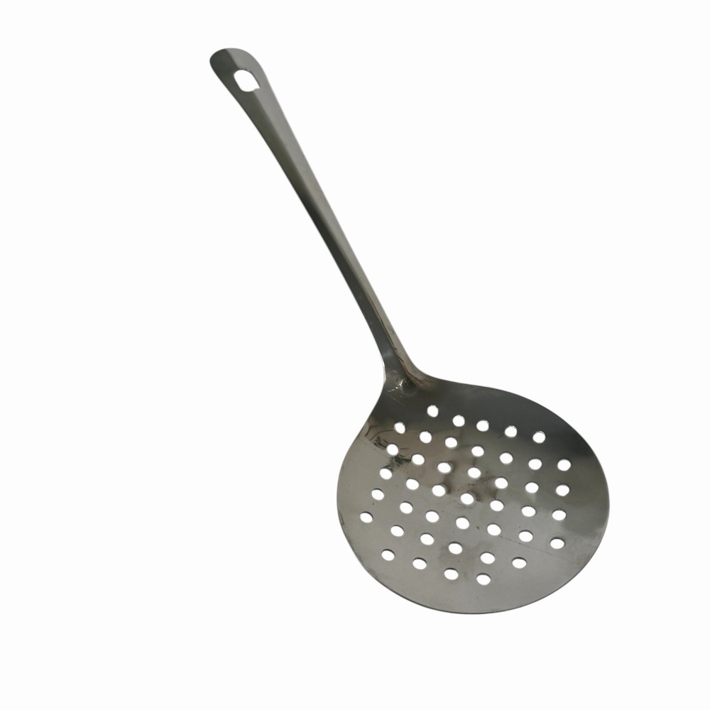 Stainless Steel Kitchen Skimmer Strainer Slotted Spoon 13" Silver Cooking Chef